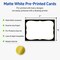 Avery Printable Rectangle Invitation Cards with Sure Feed Technology, 5" x 7", Pre-printed Black Border with Metallic Gold Flourish Design, Matte White, Laser & Inkjet Compatible, 20 Total